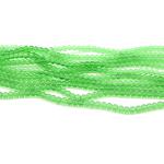 1 filo perle in vetro trasparente 6mm - colore: VERDE