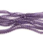 1 filo perle in vetro trasparente 8mm - colore: VIOLA