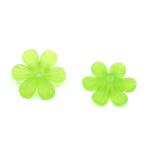 5 Perle acrilico - Mod. 17 - colore: VERDE