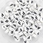 10 Perle Alfabeto Mod. 1 - Lettera: F