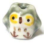 Perla a gufo - colore: GRIGIO