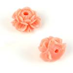 Perla corallo sintetico - Fiore di loto 
