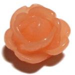 10 Perle a rosa - colore: ARANCIONE TRASPARENTE