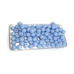10 Perle tonde pastello 10mm - colore: AZZURRO SCURO
