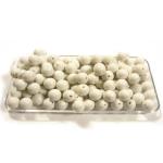 10 Perle tonde pastello 10mm - colore: BIANCO