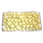 10 Perle tonde pastello 10mm - colore: PANNA