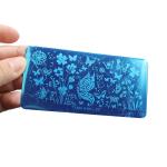 Piatto per stamping - Mod. 11 - Fiori e farfalle