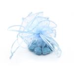 4 Sacchetti tinta unita tondi 26cm - mod. 01 - AZZURRO