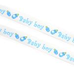 1 metro satin mod. 6 - Colore: AZZURRO Baby Boy