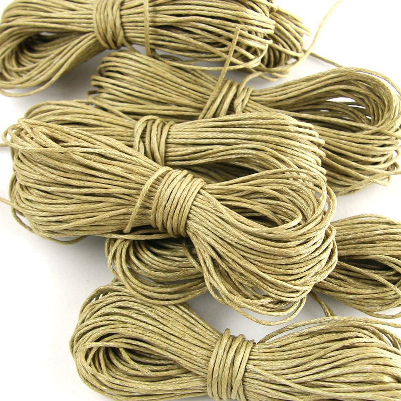 Cordoncino Cotone Cerato Sabbia 1,0 Mm - 5 Metri | Morbido E Resistente Per Fai Da Te E Artigianato - Foto 9