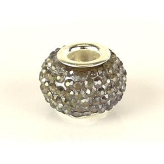 Perle In Vetro "half Silver Plated", "light Steel Blue" - 6x5mm - Foto 10