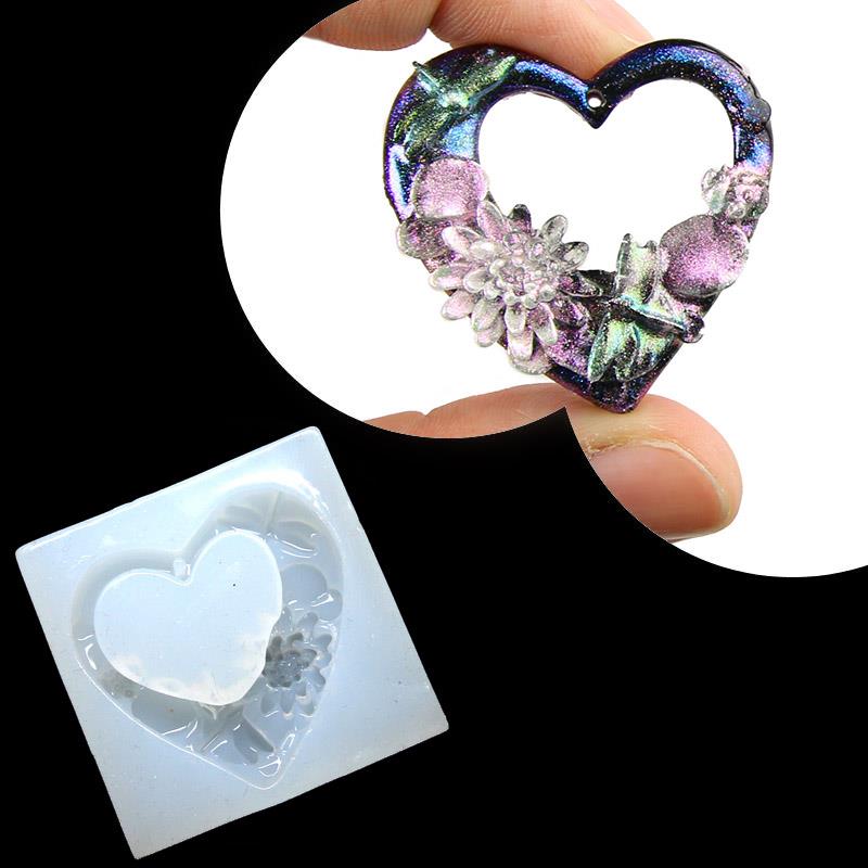 Stampo In Silicone A Forma Di Cuore Per Resina - 17.9x18.2x4.5cm, Per DIY E Decorazioni - Foto 14