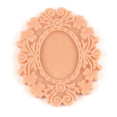 Base per cammeo ovale colore: CARNE