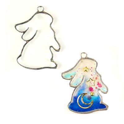 Charm Bezel - Coniglietto - Colore: Argento Chiaro