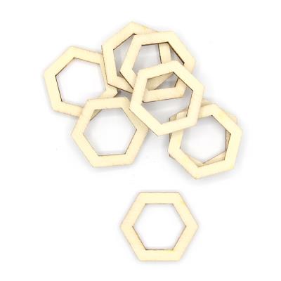 5 Charm Bezel Legno - Mod. 01 - Esagono