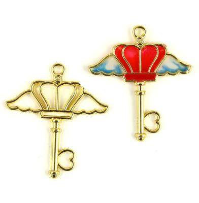 Charm Bezel - Chiave - Mod. 06 - Colore: Dorato