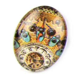 Cabochon 18x25mm con stampa - Steampunk - Mod. 05