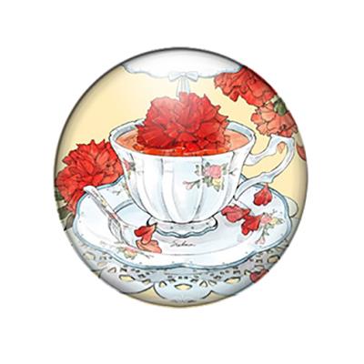 Cabochon 20mm con stampa - Ora del The- Mod. 10