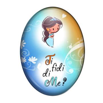 Cabochon 30x40mm con stampa - Mod. Aforismi da favola