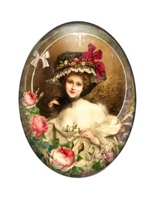 Cabochon 30x40mm con stampa - Mod. 01 - Damina