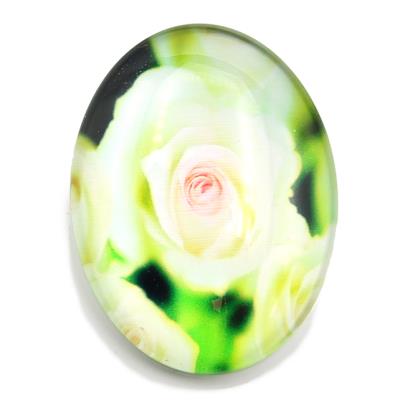 Cabochon 30x40mm con stampa - Mod. 31 - Rosa