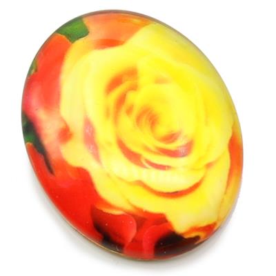 Cabochon 30x40mm con stampa - Mod. 32 - Rosa
