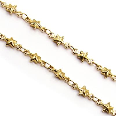 1 metro catena acciaio inox dorata - Mod. 06