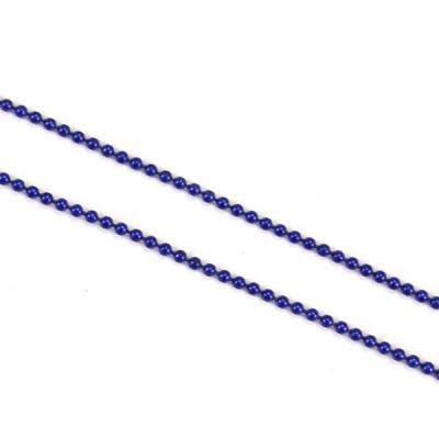 1 metro catena a pallini 1,5mm - Blu