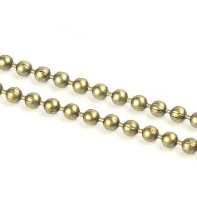 1 metro catena a pallini 2,4mm - Bronzo
