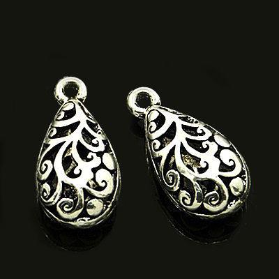 2 Charm goccia 3d traforata