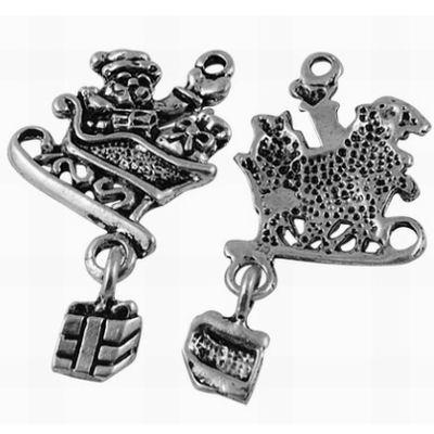 4 Charm Babbo Natale con regalo