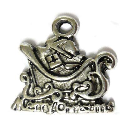 4 Charm Slitta dei regali con scritto "Merry Christmas"