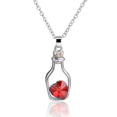 Charm grande con strass - Modello 17 Rosso