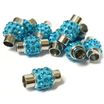 Chiusura magnetica multifilo strass - Mod. 2 - AZZURRO