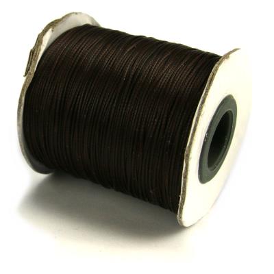 10 metri cordino cerato in poliestere 0,5mm - Colore: MARRONE