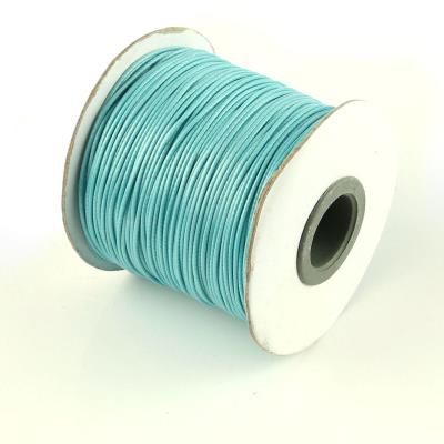 10 metri cordino cerato in poliestere 1mm - Colore: AZZURRO