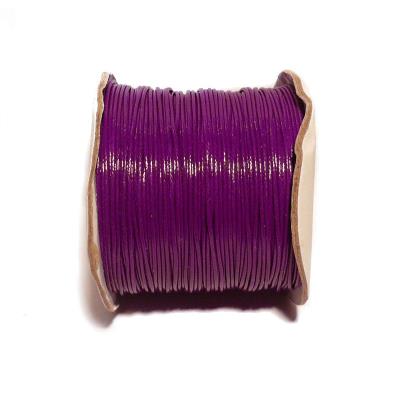 10 metri cordino cerato in poliestere 1mm - Colore: VIOLA