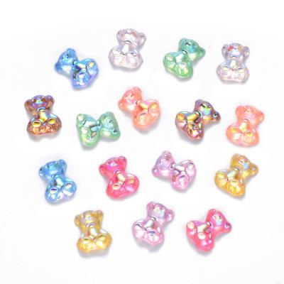 10 Decori in resina - Animali - Mod. 51 - Orsacchiotto iridescente