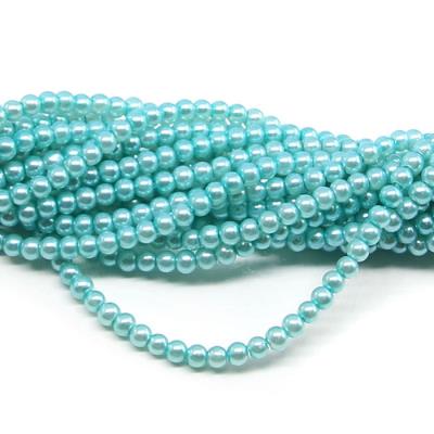 1 filo di perle rinascimento da 4mm - colore: AZZURRO
