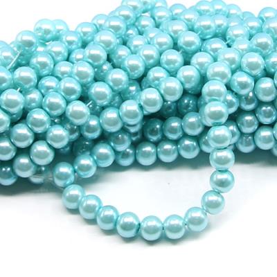 1 filo di perle rinascimento da 8mm - colore: AZZURRO