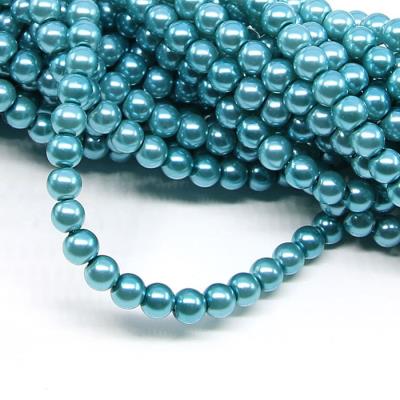 1 filo di perle rinascimento da 6mm - colore: AZZURRO SCURO