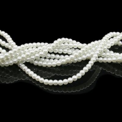 1 filo di perle rinascimento da 4mm - colore: BIANCO