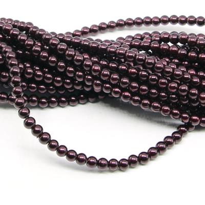 1 filo di perle rinascimento da 4mm - colore: BORDEAUX