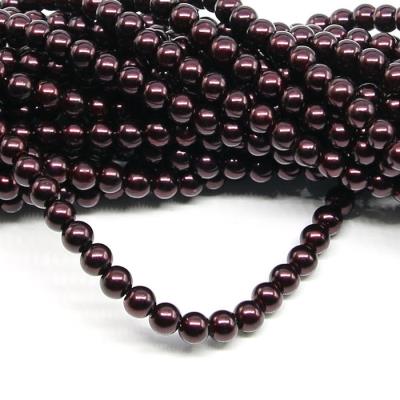 1 filo di perle rinascimento da 6mm - colore: BORDEAUX