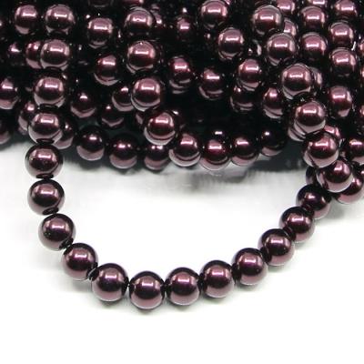 1 filo di perle rinascimento da 8mm - colore: BORDEAUX