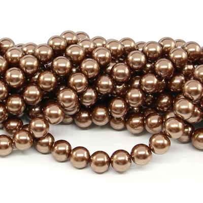 1 filo di perle rinascimento da 10mm - colore: BRONZO