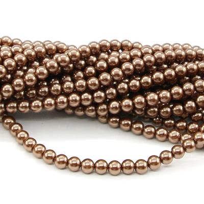1 filo di perle rinascimento da 6mm - colore: BRONZO