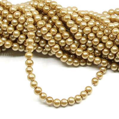 1 filo di perle rinascimento da 6mm - colore: ORO CHIARO