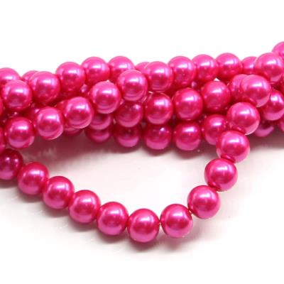 1 filo di perle rinascimento da 10mm - colore: FUCSIA