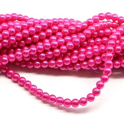 1 filo di perle rinascimento da 6mm - colore: FUCSIA